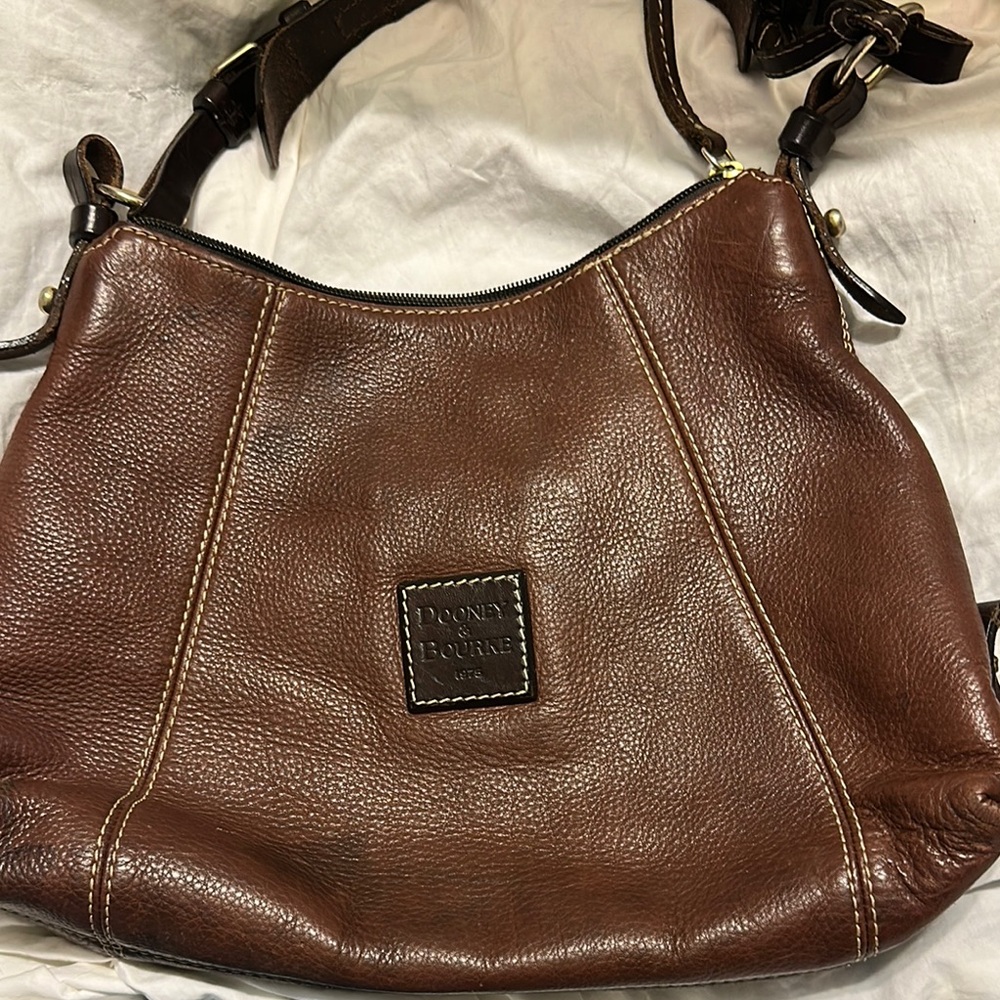 Dooney & Bourke Brown Leather Shoulder Bag